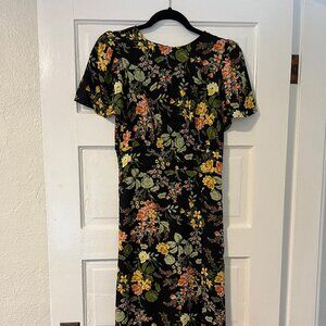 Sugar + Lips Black Floral Dress